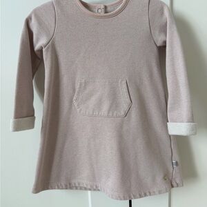 Petit Bateau Kids Long Sleeve Pocket Dress - Blush Pink